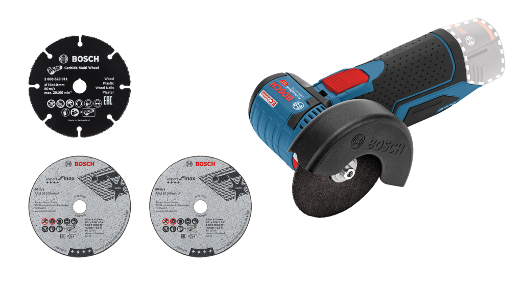 Bosch Professional GWS 12V-76 (Solo) Akülü Taşlama Makinesi (76mm)