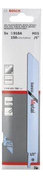 Bosch - Basic Serisi Metal için Panter Testere Bıçağı S 918 AF - 5'li