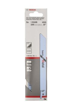 Bosch - Basic Serisi Metal için Panter Testere Bıçağı S 918 BF - 5'li