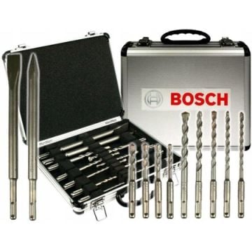 Bosch 11 Parça Çantalı SDS-Plus Kırıcı Delici Ucu ve Keski Seti