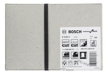 Bosch - Progressor Serisi Ahşap için Panter Testere Bıçağı S 2345 X - 100'lü