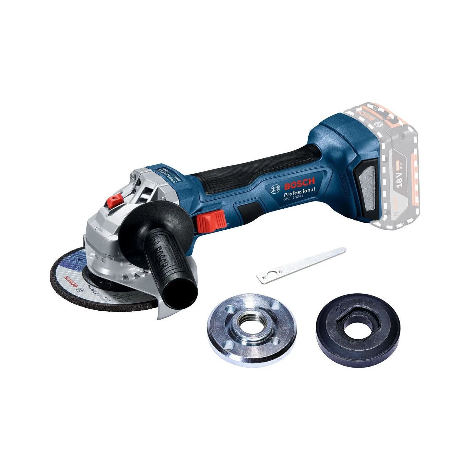 BOSCH GWS 180-LI Akülü Taşlama Makinası 2x4.0Ah