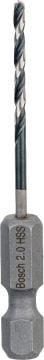 Bosch - Altıgen Şaftlı - Impact Control - HSS Metal Matkap Ucu 2,0*60mm