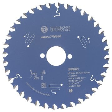 Bosch - Expert Serisi Ahşap için Daire Testere Bıçağı 165*30 mm 36 Diş