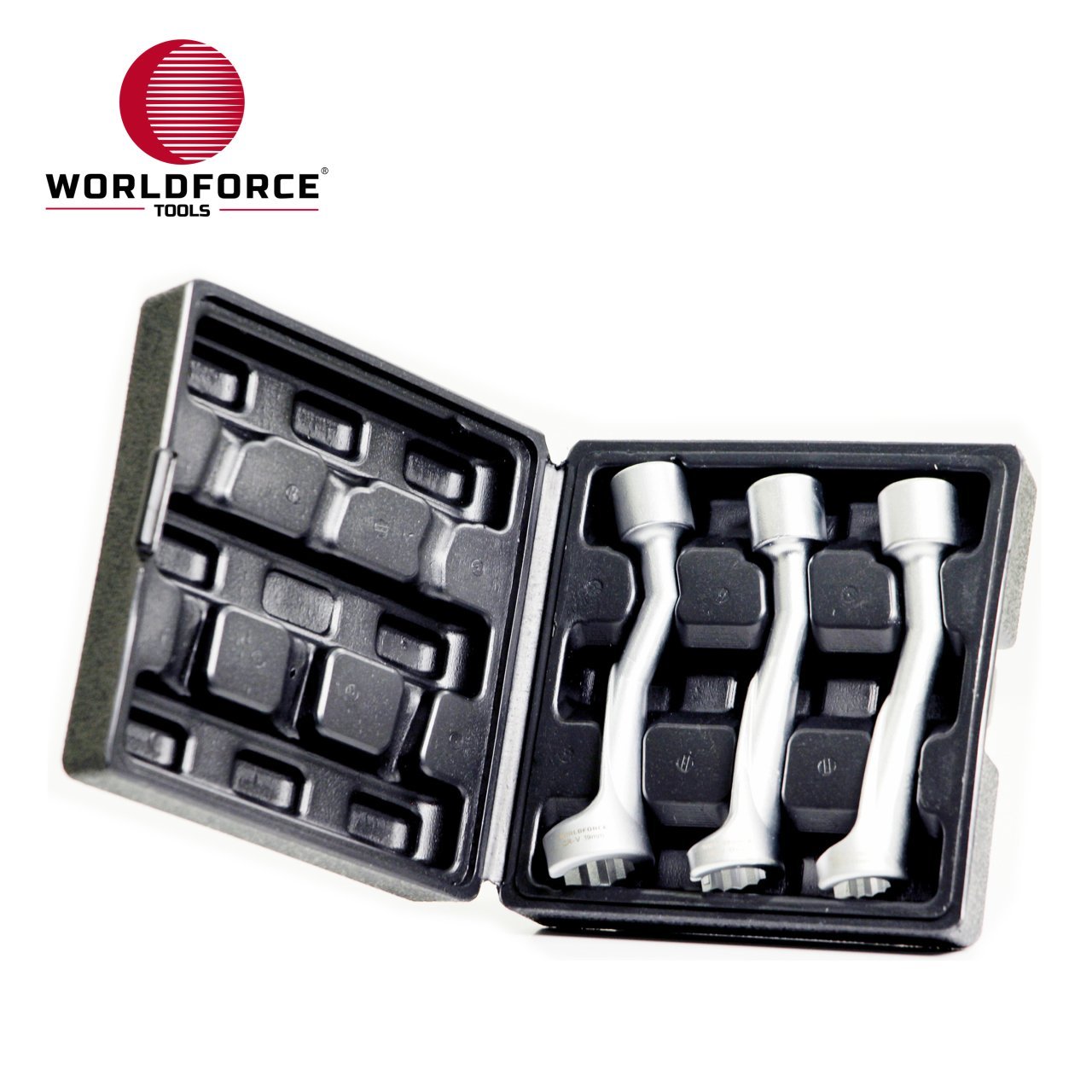 WORLDFORCE Enjektör Lokması Seti 3 Parça L-Şekilli 1/2'' Dizel (14, 17, 19mm)