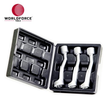 WORLDFORCE Enjektör Lokması Seti 3 Parça L-Şekilli 1/2'' Dizel (14, 17, 19mm)