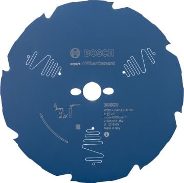 Bosch - Expert Serisi Lifli Çimento ve Alçıpan için Daire Testere Bıçağı 300*30 8 Diş