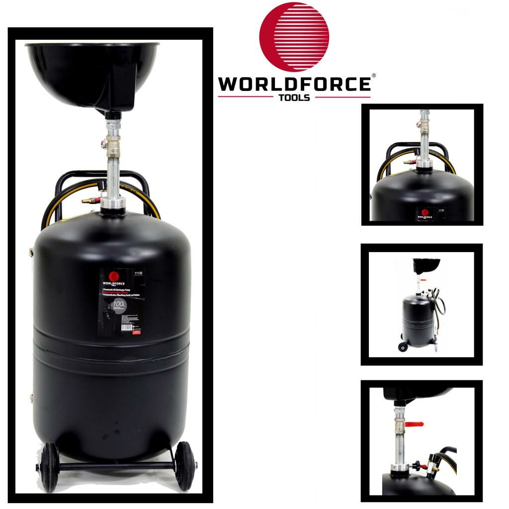 WORLDFORCE Havalı Yağ Boşaltma 100 LT