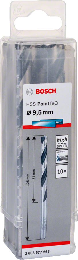 Bosch - HSS-PointeQ Metal Matkap Ucu 9,5 mm 10'lu