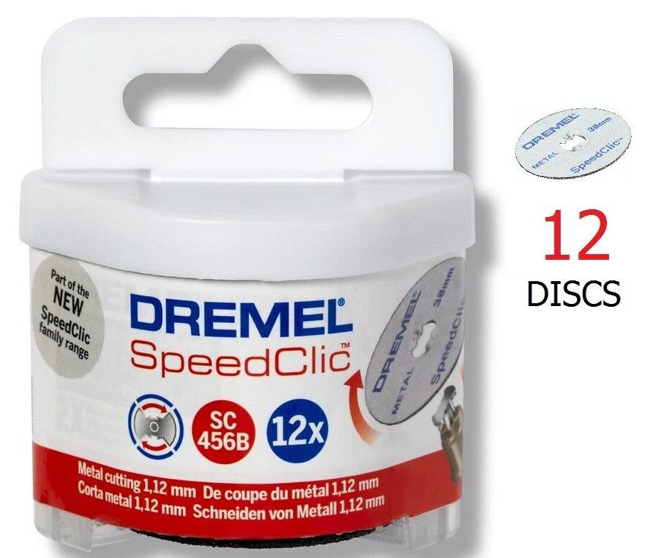 DREMEL® EZ SpeedClic: metal kesme diskleri 12'li paket. (SC456B)