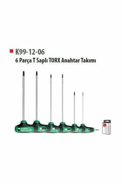 Ceta Form K99-12-06 6 Parça T Saplı TORX Anahtar Takımı