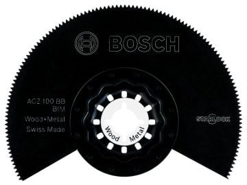 Bosch - Starlock - ACZ 100 BB - BIM Ahşap ve Metal İçin Segman Testere Bıçağı, Bombeli 1'li