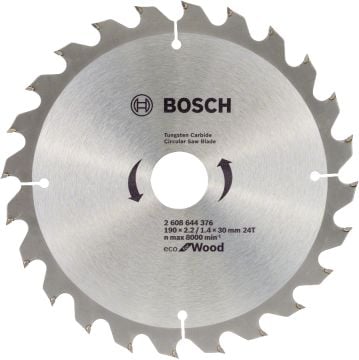 Bosch - Ekonomik Seri 190*30 mm 24 Diş 10'lu  Daire Testere Bıçağı