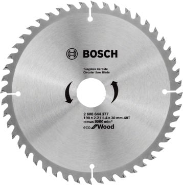 Bosch - Ekonomik Seri 190*30 mm 48 Diş 10'lu  Daire Testere Bıçağı