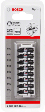 Bosch - Impact Control Serisi Vidalama Ucu 8'li PH2 *25mm