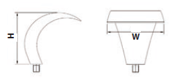 Ekonomik Lüks Selaleler 1000 x 400 mm (W x H)  AISI-316