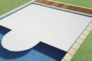 Roussillon otomatik havuz örtüsü sualtı model, 5  x 10 m