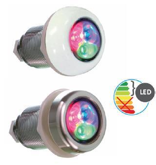 LumiPlus Micro RGB DMX (4W) SPA ve Prefabrik havuzlar için, Beyaz çerçeve