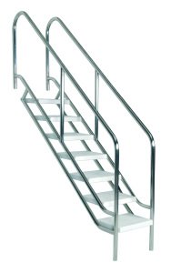 Rahat havuz çıkış merdiveni 8 basamaklı (970 mm genişlik)