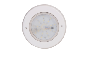 Ekonomik LED ampullü MIDI sıva üstü projektör (Ø 160 mm)  9 W Ampul ile Beyaz (860 Lümen) (AC)