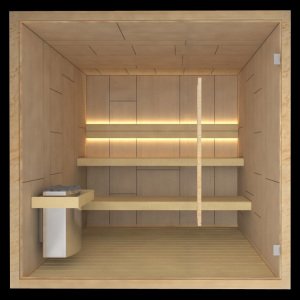 St. Moritz Sauna (260 x 220 x 220 cm)