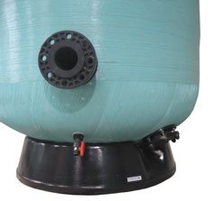 Praga model bobin sargı kum filtresi Ø1600 - Ø90 bağlantılı