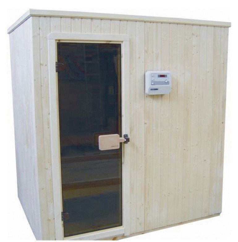 Ladin Sauna Kabinleri Plug & Play (2,5 x 2 x 2,1 köşe)