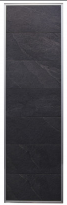 HARVIA SİYAH ÇERÇEVELİ SOBA ARKASI HAZIR TAŞ DUVAR (2123x634 MM)
