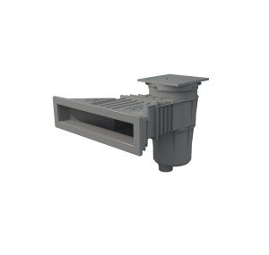 Norm ince ağızlı liner skimmer Yükseltmeli, Açık gri