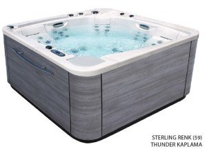 ATLANTIDA Spa 70 Grafit kaplama + Paslanmaz jet + Paslanmaz bar+ Lumiplus + Örtü