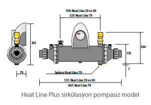 HEATLINE 40 ( plus sirkülasyon pompasız )