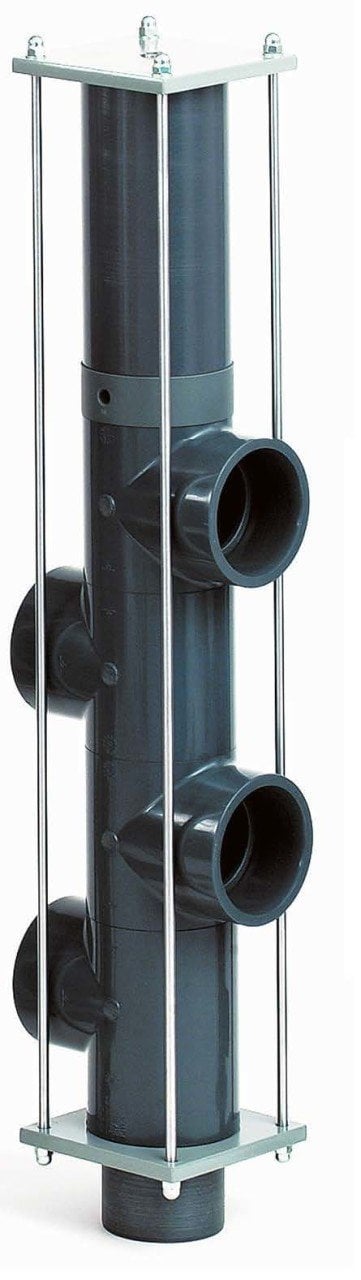Besgo 5 yollu pnömatik vana DN100 / Ø110 Bağlantılı 400 mm