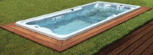 SWIMSPA CRETA Koyu gri kaplama + Paslanmaz jet + Lumiplus + Örtü