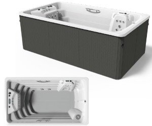 SWIMSPA COMPACT Kaplamasız + Paslanmaz jet + Lumiplus + Örtü