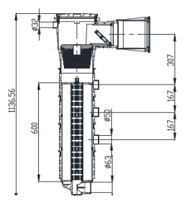 Filtreli Skimmer - Beyaz 2 kartuş ile, 20 m3
