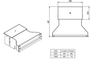 SLIM Skimmer Emiş ağzı genişliği 650 mm
