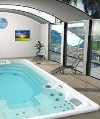 swımspa coastal grey möble, (paslanmaz jet + örtü )