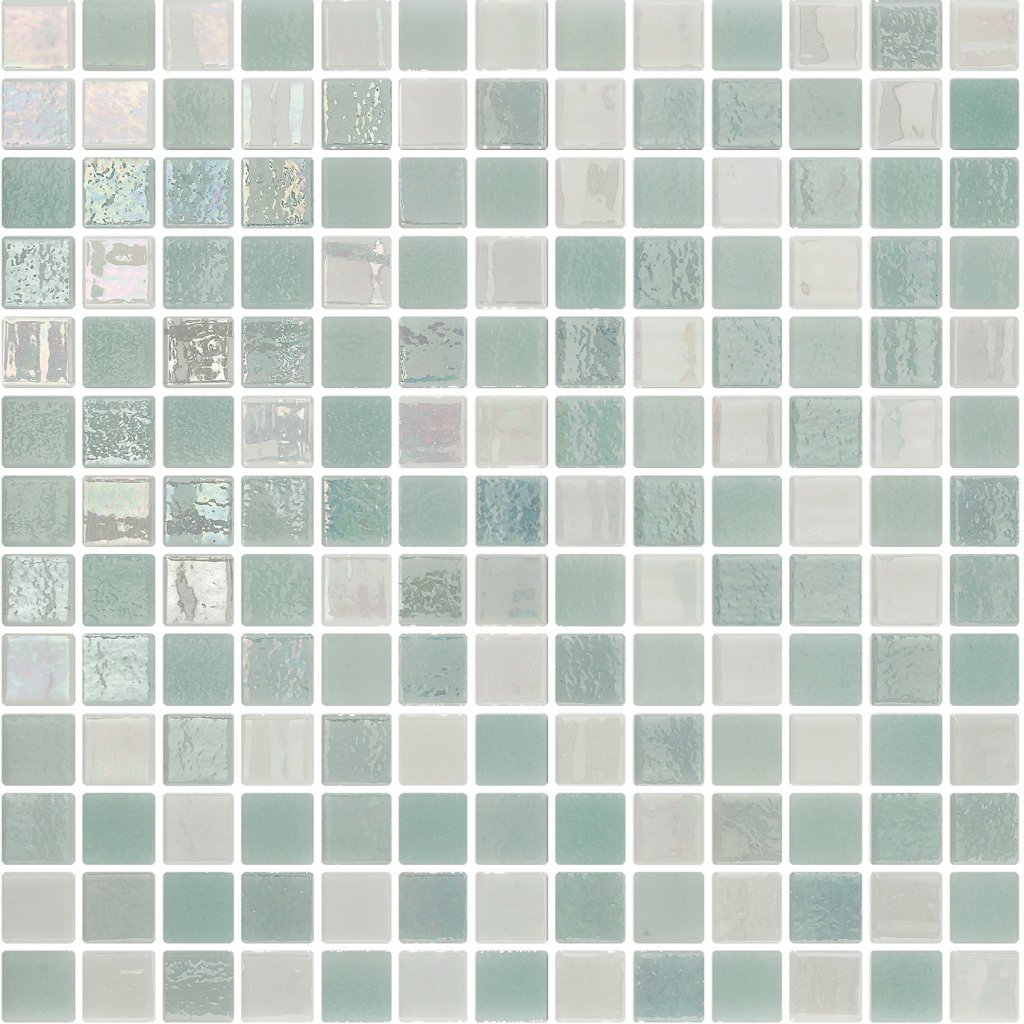 havuz cam mozaik Premium Pearl Finish Mix BAHAMAS 33.4 x 33.4 cm