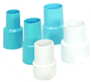 Süpürge hortum adaptörü Ø 38 mm (11/2”), Mavi