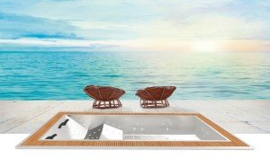 ZEUS paslanmaz çelik dikdörtgen SPA + Lamba