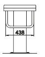 AISI 316 Atlama podyumu Yükseklik: 700 mm