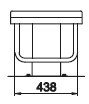 AISI 304 Atlama podyumu Yükseklik: 400 mm