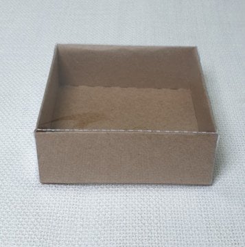 8x8x3cm Kraft Lokumluk Kutusu (25ad)