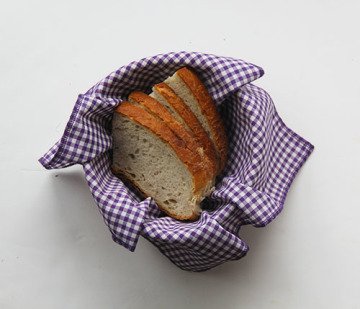 Mor Pötikareli Ekmek Sepeti Peçetesi