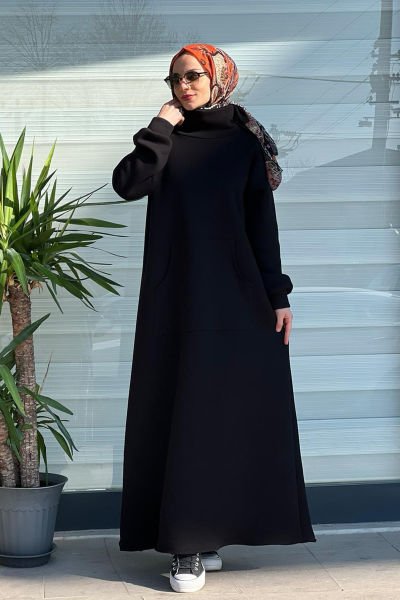Siyah Eşofman Elbise