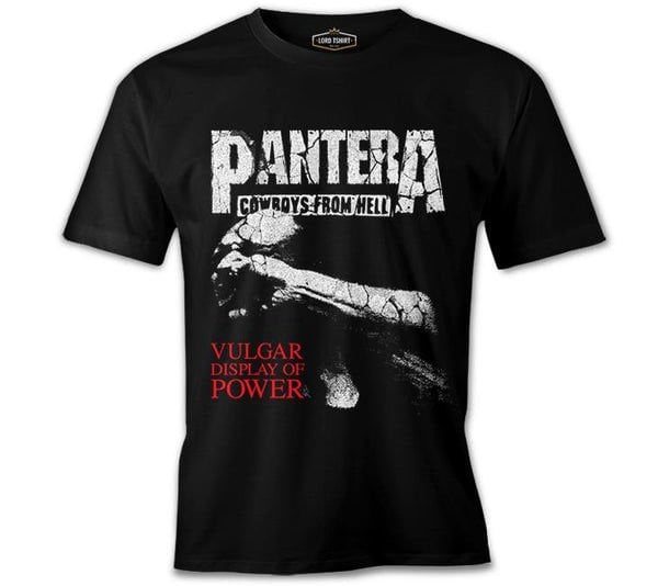 Pantera - Cowboys from Hell Vintage Siyah Erkek Tişört 3XL