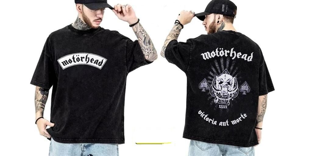 Motörhead Yıkamalı Over Size Tişört S