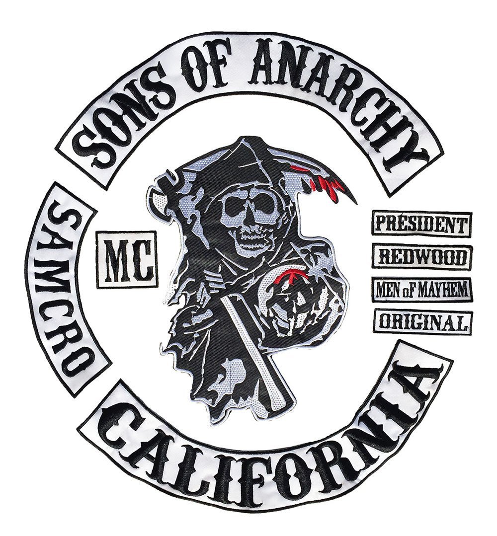 Sons of Anarchy Sırt Patch Set 9 Parça