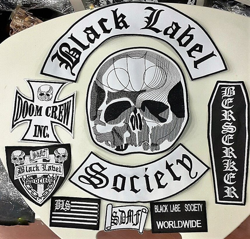 Black Label Society Sırt Patch Set 9 Parça