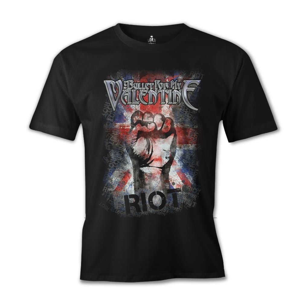 Bullet for my Valentine - Riot Siyah Erkek Tişört 3XL